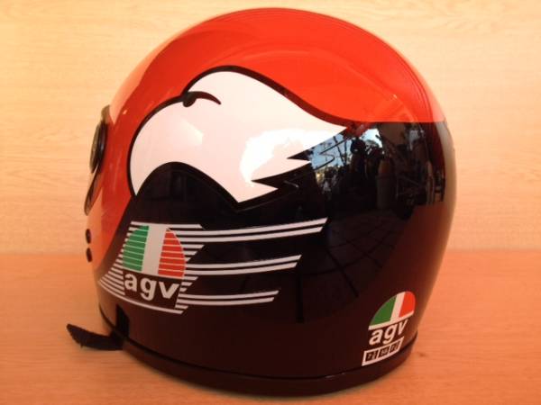 Wataruケニー・ロバーツ　agv KR 2000ヘルメット　ジャンク品 希少 美品 agv ケニー・ロバーツ レプリカヘルメット (Mサイズ)｜売買