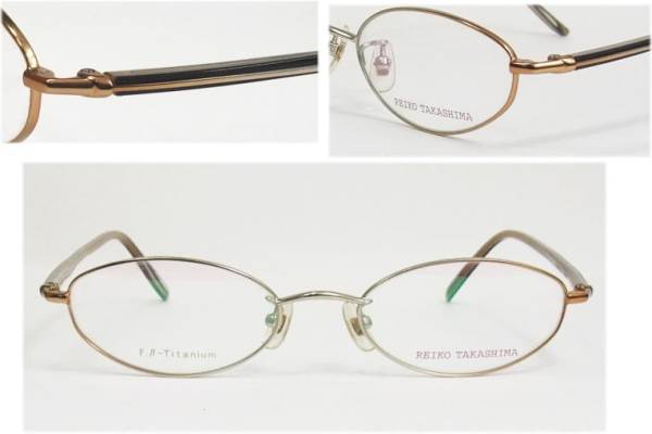 在庫処分「高島礼子ブランド]チタン素材・セル手メガネ度付可③  