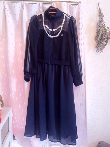 超激安 商品 ケイスケカンダ ジャージ ミーツ ドレス ワンピース