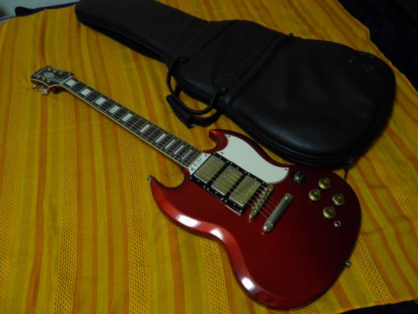 Epiphone エピフォン SG CUSTOM 3PU メタリックレッド 売り切り 