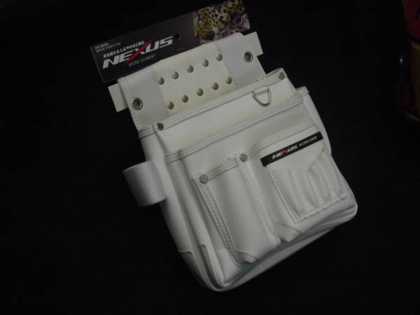 ネクサス 仮枠釘袋 墨ツボ差付 小 NX-803W ホワイト 仮枠釘