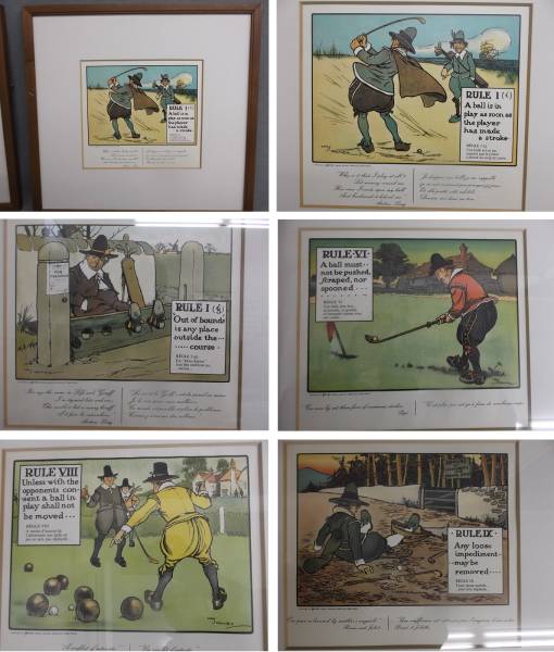 クロンビーのゴルフルールの絵