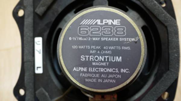 アルパイン JZX90専用リアスピーカー 6238(16cmタイプ)｜売買された