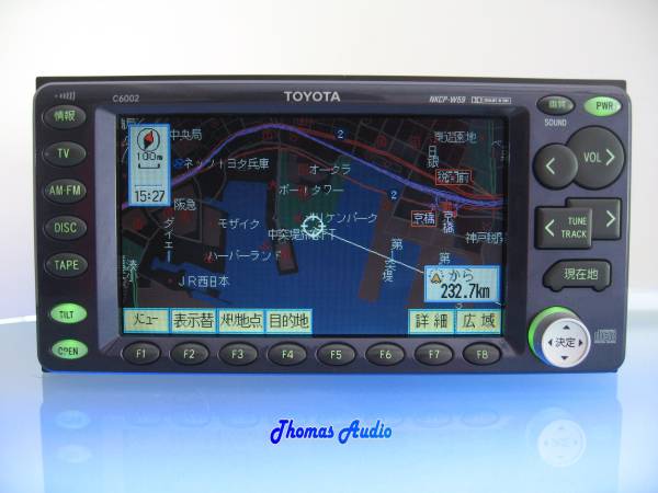 TOYOTA 純正 CDナビ C6002 NKCP-W59 08545-00411 整備済 即決(トヨタ