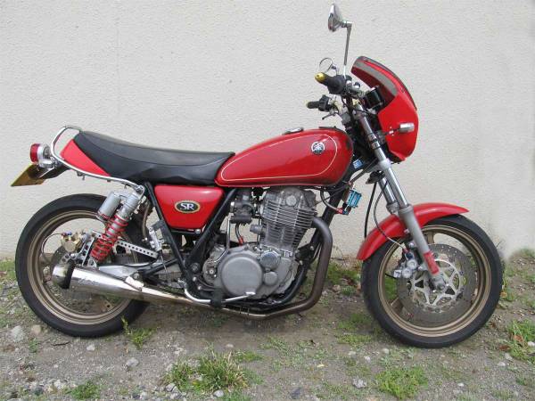 SR400改 前後ディスクブレーキ 公認済み 型式1JR改 車検長い!!(251cc 