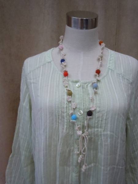 コットンボールと小花のネックレス 完成品 売買されたオークション情報 Yahooの商品情報をアーカイブ公開 オークファン Aucfan Com