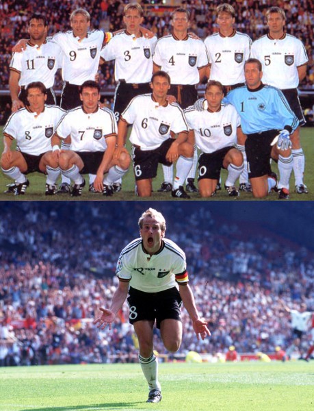 96-97Hドイツ代表半袖ユニフォーム:検マテウスクリンスマンW杯(ドイツ