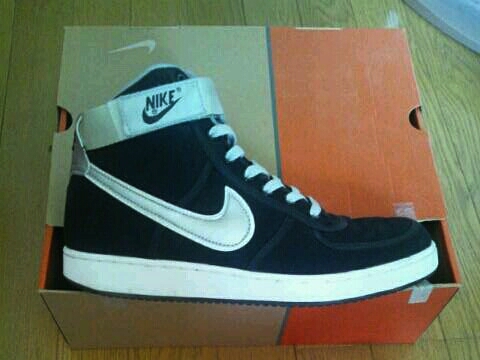 美品！NIKE VANDAL CANVAS○ナイキ○バンダルハイ○黒灰○28㎝ (28.0cm 