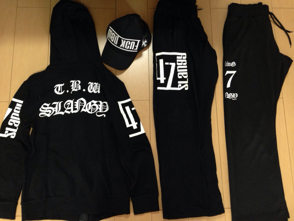 7点セット SLANGY スランジー Tシャツ セットアップ 悪羅悪羅(イラスト 