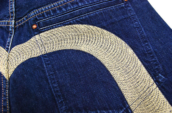 エヴィス EVISU x SIOTANI BROTHERS 大黒刺繍デニム 6ポケット38(W36 
