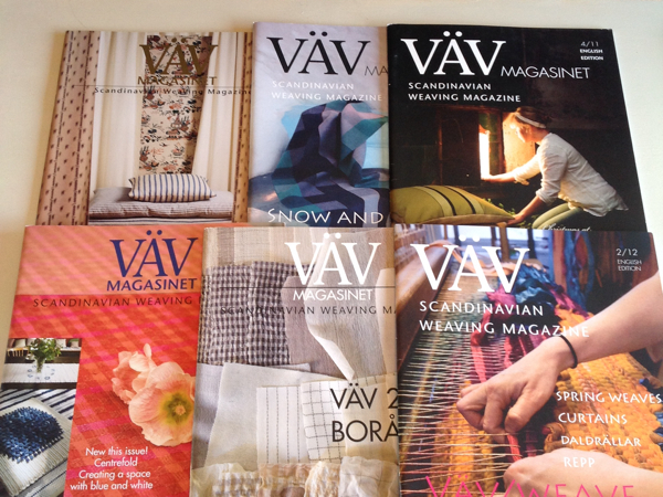 スウェーデン織雑誌 VAV MAGASINET 6冊セット 北欧織り英語版(手芸