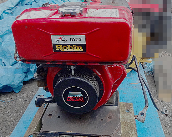 セル付 ロビン DY27D 6馬力 ディーゼルエンジン 発動機 運搬車(発動機