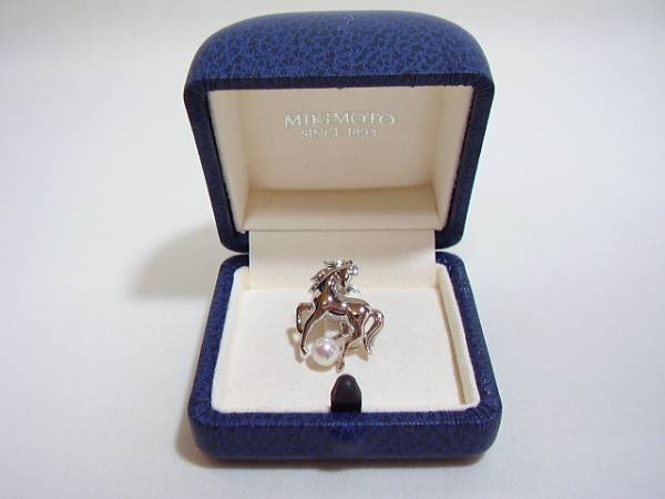 ミキモト ① 馬 パール ピンブローチ MIKIMOTO(ミキモト)｜売買された