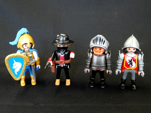プレイモービル 騎士 ガンマン 4点セット playmobil エッグ(プレイ  