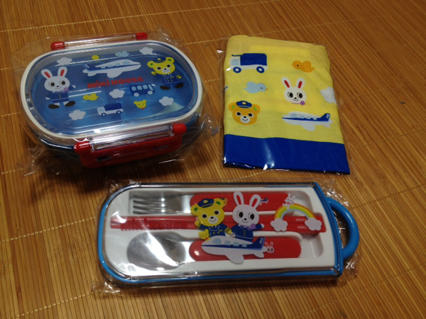 ミキハウス　ANA お弁当箱 ミキハウスとANAのコラボ ランチボックスセット 弁当箱 新品(弁当箱