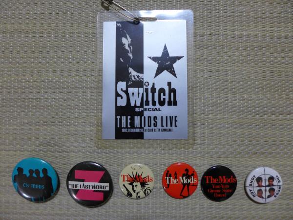 THE MODS LIVE 1992 ライブ記念バッジ THE MODS ザ・モッズ 缶バッジセット(記念品、思い出の品)｜売買された