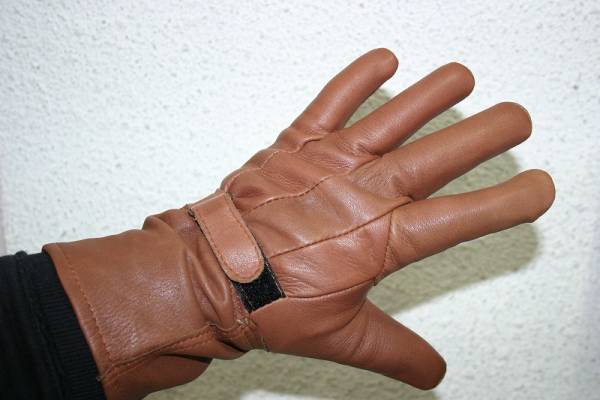 ナパ NAPA 鹿革ガントレット 冬用グローブ 茶 XL アウトドアに