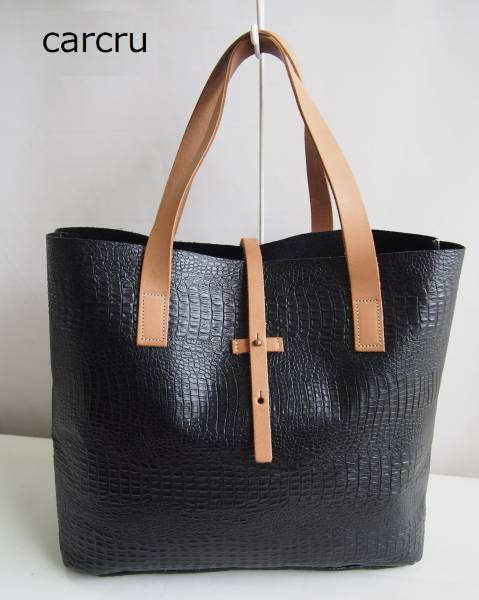 carcru トートバッグ 廃番品*carcru/カルクル*ヌメ*大きめ
