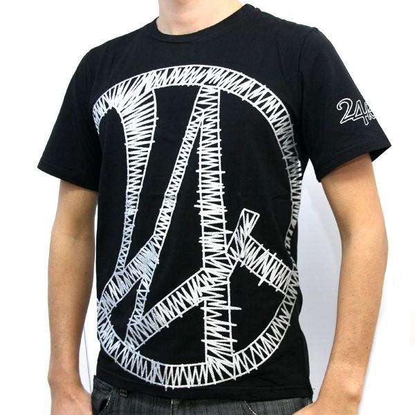 在庫処分1円！新品 24karats 半袖Tシャツ/EXILE 銀デザインロゴ_1