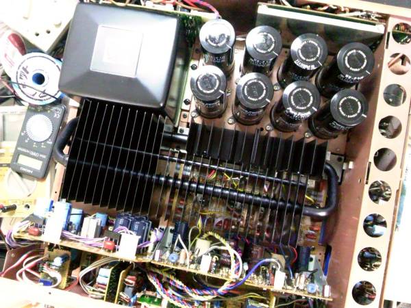 SANSUI AU-D907F EXTRA 修理整備品 sansui AU-D907F コンデンサ交換
