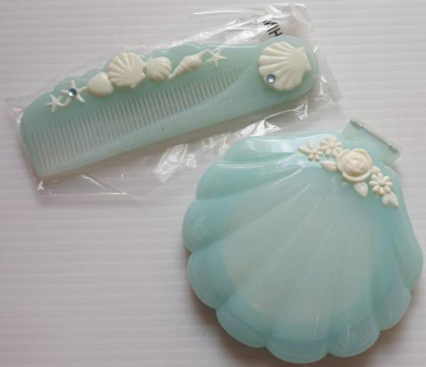 スイマー Swimmer マーメイドシェルコンパクトミラー コーム 水 手鏡 売買されたオークション情報 Yahooの商品情報をアーカイブ公開 オークファン Aucfan Com