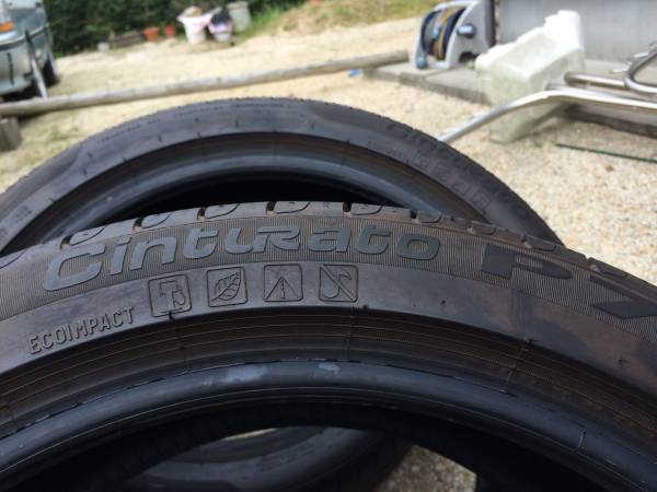 アウディ　A５　新車取外　生タイヤ４本245/40R18 93Y ピレりP7_3