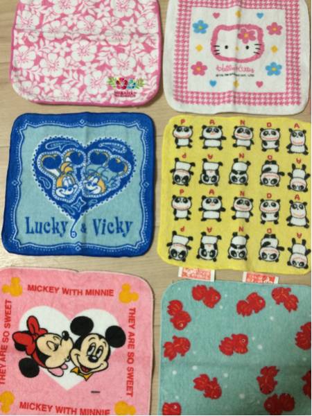 処分…ハンドタオル ミニタオル ハンカチ 9枚 身だしなみ キティ_2