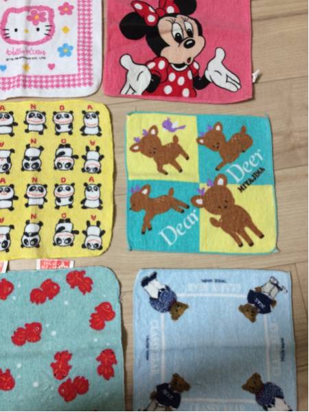 処分…ハンドタオル ミニタオル ハンカチ 9枚 身だしなみ キティ_3