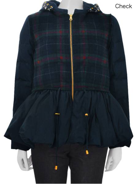 Chesty チェスティ チェックダウン0新品