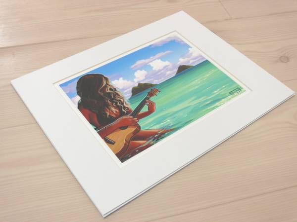 □クリスティー・シン□ハワイ☆サーフアート絵画 Island Style(記念品