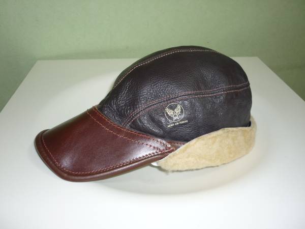 美品 イーストマンレザー B-2 エアフォース ムートンキャップ