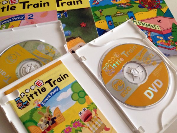 ECCジュニア☆教材☆PB☆Little Train☆DVD・CD・テキスト一式(子ども