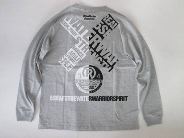 新品■RealBvoice■リアルビーボイス■ロンT【L】グレー系1774