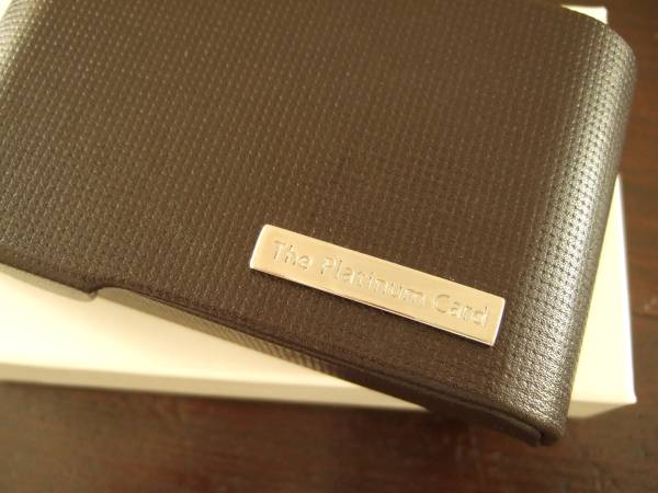 未使用◆アメックス【AMEX PLATINUM】ノベルティーキーケース_3