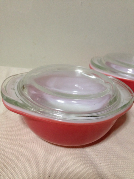 オールドパイレックス キャセロール ミニサイズ ピンク2組
