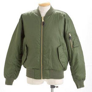 アメリカ空軍 撥水加工 MA-1フライトジャケット グリーン EL