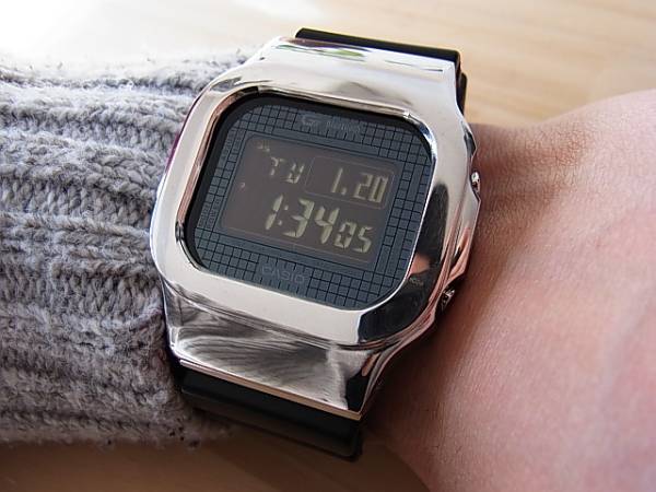 特注 訳あり品 G-SHOCK シルバー925製 ベゼル GB-5600 Bluetooth(G