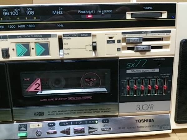 東芝ラジカセ TOSHIBA SUGAR RT-SX77(ラジカセ)｜売買された
