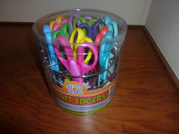 即決！クラフトハサミ１２本 工作用はさみ 切り口12種類！！_1