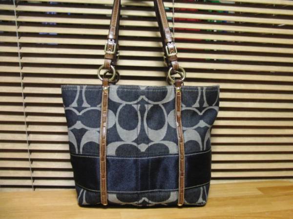 ◎【COACH】コーチ F11179 シグネチャー デニムトートバッグ(トート 