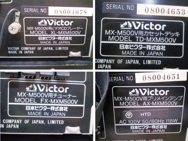 e☆ジャンク市☆Victor システムコンポ MX-M500V(システムコンポ