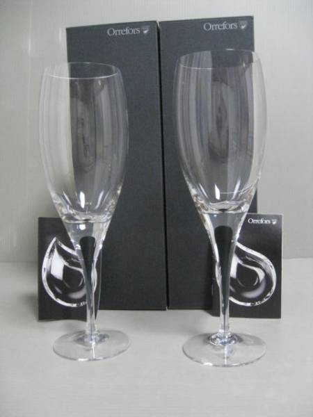 オレフォス（インターメッツオ）ワイングラス2客　未使用品