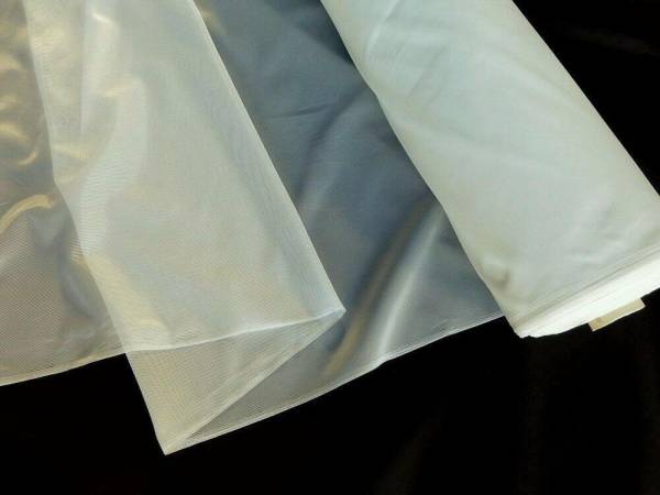 防炎・Ｗ幅ミラーレースカーテン生地（オフ白、約50ｍ巻）