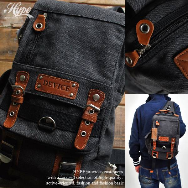 clarabel17■Vintage Military メガボディバッグ 本革使■BK DBH