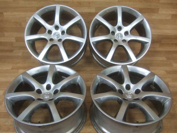 5-289◆日産 V35 スカイラインクーペ 純正★ガリキズなし 8J+30