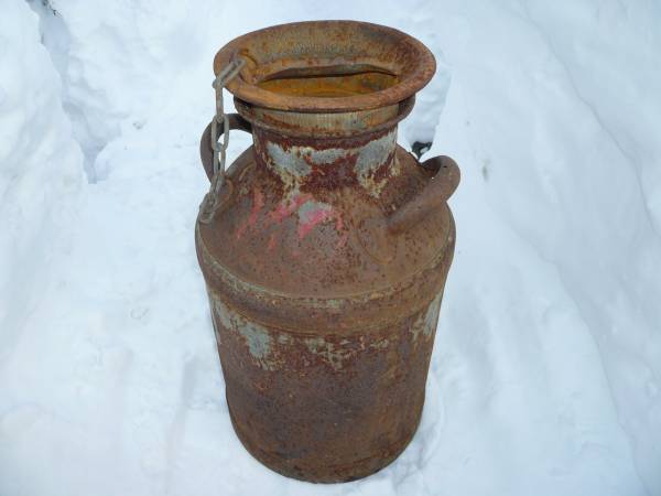 ミルク缶 牛乳缶 ガーデニング傘立て置物 鉢 園芸 置物 オブジェ