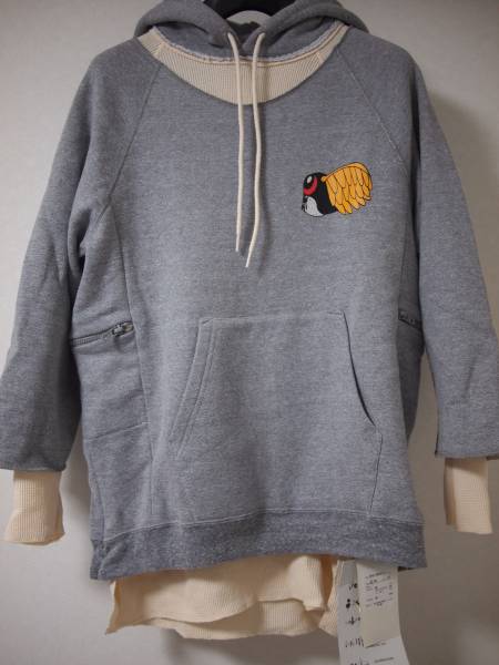 佐々木希着 SUNSEA×SKOLOCT 壊れパーカー グレー 新品(ジャンパー