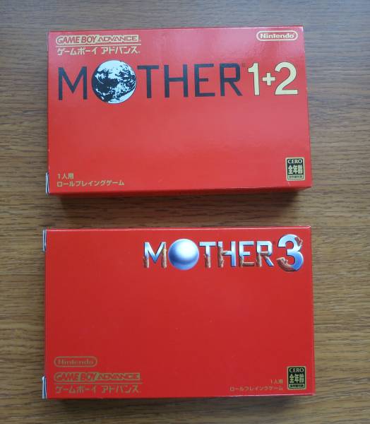マザー1+2 3セット GBA GBA MOTHER 1+2 MOTHER3 ゲームボーイアドバンス 2