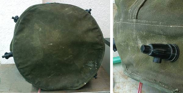 ◎米軍 大型水入れ/水嚢/リスターバッグ/殺菌バッグ 36ガロン① 