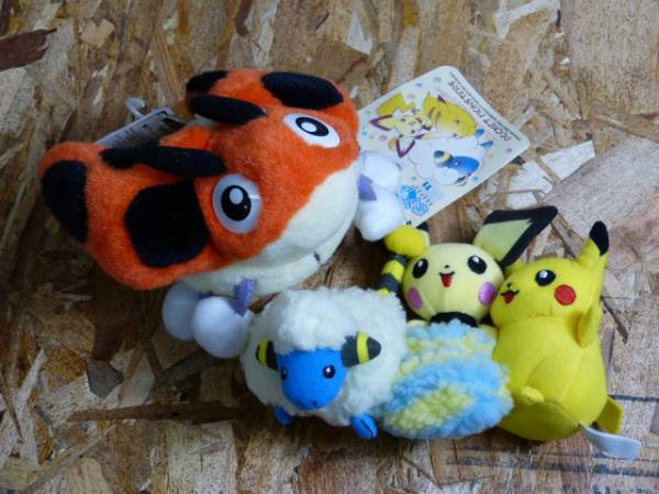 新品】ポケモン ぬいぐるみ レディバ メリープ ピチュウ